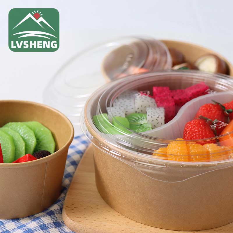 I-Compartment Paper Food Bowl